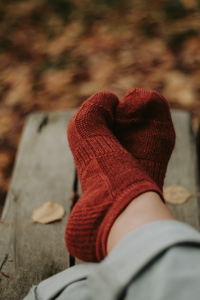 Knitting blog and handmade shop – cozy socks from Things I Create section